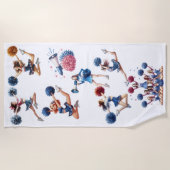 Cheerleader Strandtuch (Vorderseite)