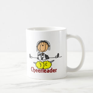 Cheerleader-Strichmännchen Kaffeetasse