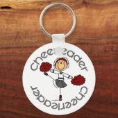 Cheerleader Strichmännchen Schlüsselanhänger (Vorderseite)