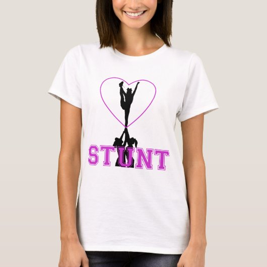 Cheerleader Stunt Tumbling tyfarben Shirt (Vorderseite)