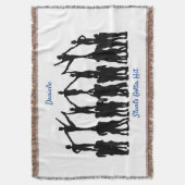 Cheerleader "Stunts Gotta Hit" Personalisiert Decke (Vorderseite Vertikal)