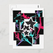 Cheerleader Stunts Postkarte (Vorne/Hinten)