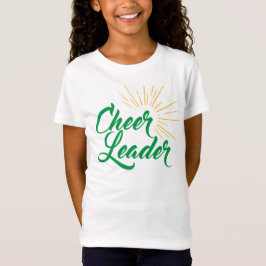 Cheerleader-T - Shirt - Grün u. Gold