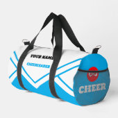 Cheerleader-Tasche, blau-weiß, Cheerleader Duffle Bag (Rechte Ecke)
