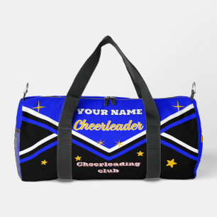 Cheerleader-Tasche, personalisieren blau, weiß & s Duffle Bag