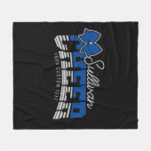 Cheerleader Team ADD NAME School Athlete Cheerlead Fleecedecke (Vorderseite (Horizontal))