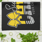 Cheerleader Team ADD NAME School Athlete Cheerlead Geschirrtuch (Gefaltet)