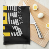 Cheerleader Team ADD NAME School Athlete Cheerlead Geschirrtuch (Viertel Falte)