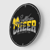 Cheerleader Team ADD NAME School Athlete Cheerlead Große Wanduhr (Winkel)