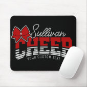 Cheerleader Team ADD NAME School Athlete Cheerlead Mousepad (Mit Mouse)