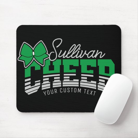 Cheerleader Team ADD NAME School Athlete Cheerlead Mousepad (Mit Mouse)