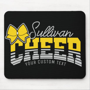 Cheerleader Team ADD NAME School Athlete Cheerlead Mousepad