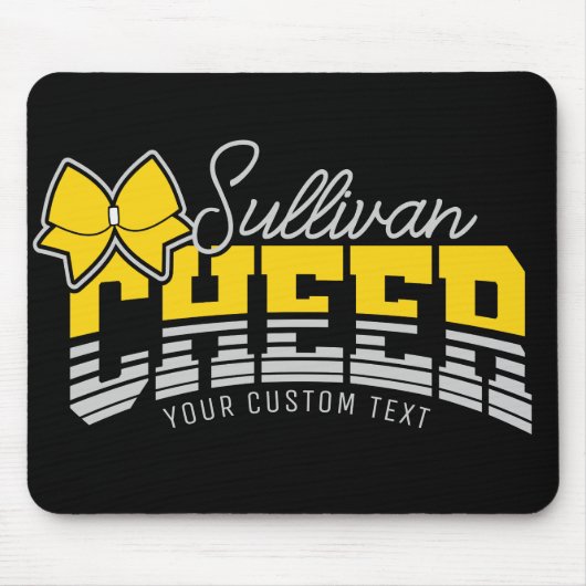 Cheerleader Team ADD NAME School Athlete Cheerlead Mousepad (Vorne)