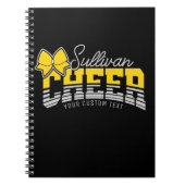 Cheerleader Team ADD NAME School Athlete Cheerlead Notizblock (Vorderseite)