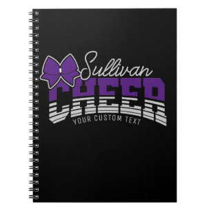 Cheerleader Team ADD NAME School Athlete Cheerlead Notizblock