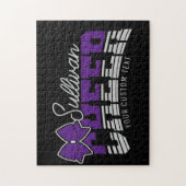 Cheerleader Team ADD NAME School Athlete Cheerlead Puzzle (Vertikal)