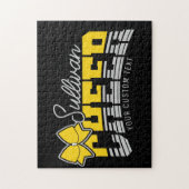 Cheerleader Team ADD NAME School Athlete Cheerlead Puzzle (Vertikal)