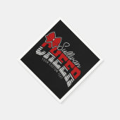 Cheerleader Team ADD NAME School Athlete Cheerlead Serviette (Ecke)