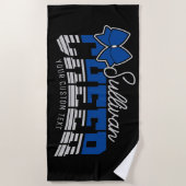 Cheerleader Team ADD NAME School Athlete Cheerlead Strandtuch (Vorderseite)