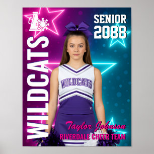Cheerleader-Team Maßgeschneiderte Cheerleading-Fot Poster