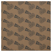 Cheerleader Team School Colors Black & Brown Stoff (Muster)