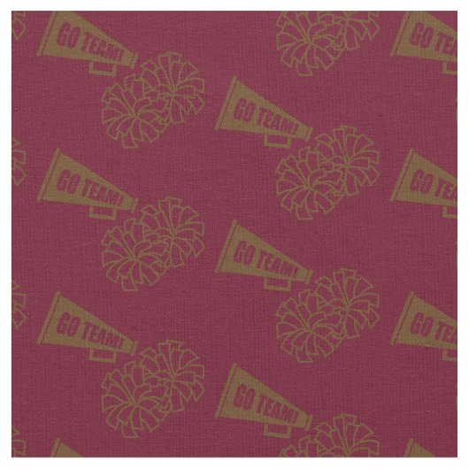 Cheerleader Team School Colors Brown & Maroon Stoff (Nahaufnahme)