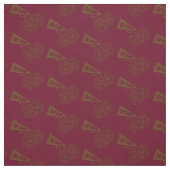 Cheerleader Team School Colors Brown & Maroon Stoff (Muster)