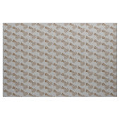 Cheerleader Team School Colors Brown & Silver Grau Stoff (Fat Quarter (45,7 x 55,9 cm))