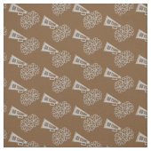 Cheerleader Team School Colors Grau Silver & Brown Stoff (Muster)