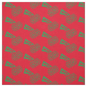 Cheerleader Team School Colors Green & Red Stoff (Muster)