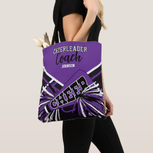 Cheerleader-Trainer - Lila, Schwarz & Weiß Tasche