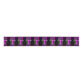Cheerleader-Trainer-Schwarzes 3" Grosgrain Band Ripsband