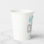 Cheerleader turquoise Silver Black Cheer Geburtsta Pappbecher (Rechts)