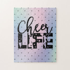 Cheerleader Typografie Niedlich Ombre Gradient Tre Puzzle
