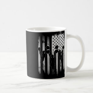 Cheerleader Usa Amerikanische Flagge 4. Juli Cheer Kaffeetasse