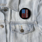 Cheerleader USA Flag Cheerleading Button (Beispiel)