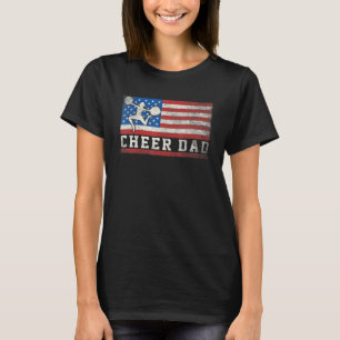 Cheerleader Vater Cheer Vater American Flag Vater T-Shirt