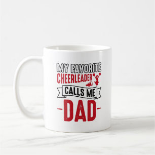Cheerleader-Vater Vintage-Gravur-Shirt-Design_1 Kaffeetasse