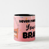 Cheerleader, vergiss nie, dass du Tasse BRAVE bist (Mittel)