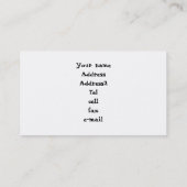 Cheerleader Visitenkarte (Rückseite)