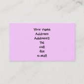 Cheerleader Visitenkarte (Rückseite)