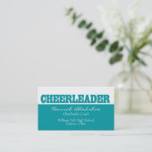 Cheerleader-Visitenkarte Visitenkarte (Stehend Vorderseite)