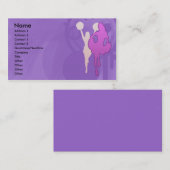 CHEERLEADER-VISITENKARTEN VISITENKARTE (Vorne/Hinten)