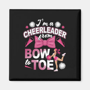 Cheerleader von Kopf bis Fuß Cheerleading Cheering Magnet