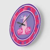 Cheerleader Wall Clock Große Wanduhr (Winkel)