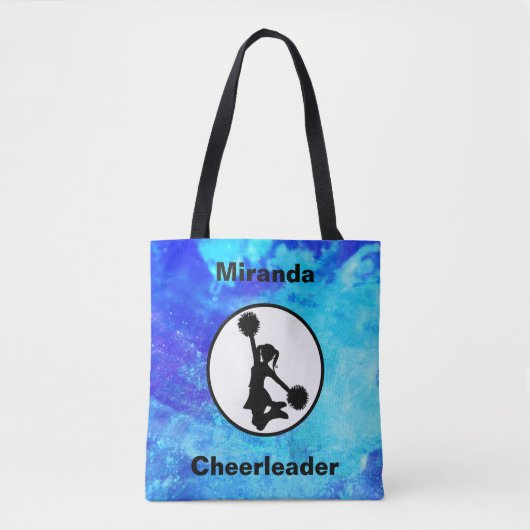 Cheerleader Watercolor Tote Bag Tasche (Vorderseite)