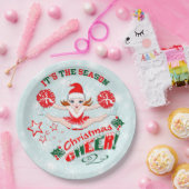 Cheerleader Weihnachten fröhlich Pappteller (Party)