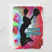 Cheerleader werden SIE EINGELADEN Einladung (Vorderseite)