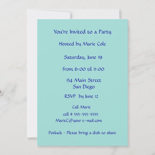 Cheerleader werden SIE EINGELADEN Einladung (Rückseite)