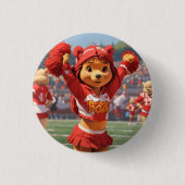 Cheerleader Winnie The Pooh 1 Button (Vorderseite)